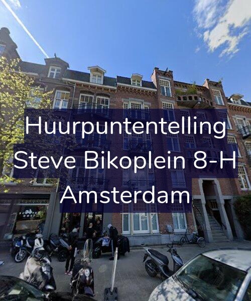 Foto gevel Huurpuntentelling voor Steve Bikoplein 8-H, Amsterdam