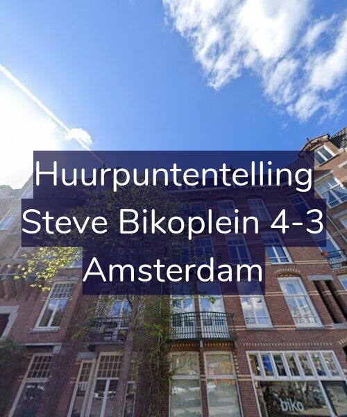 Foto gevel Huurpuntentelling voor Steve Bikoplein 4-3, Amsterdam