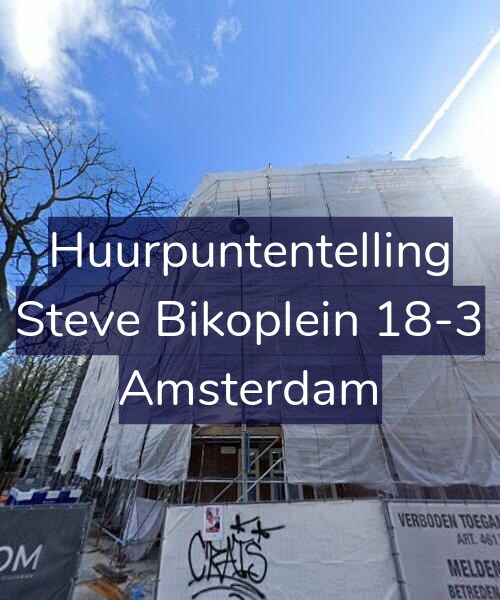 Foto gevel Huurpuntentelling voor Steve Bikoplein 18-3, Amsterdam