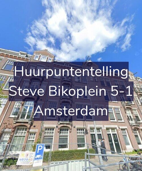 Foto gevel Huurpuntentelling voor Steve Bikoplein 5-1, Amsterdam
