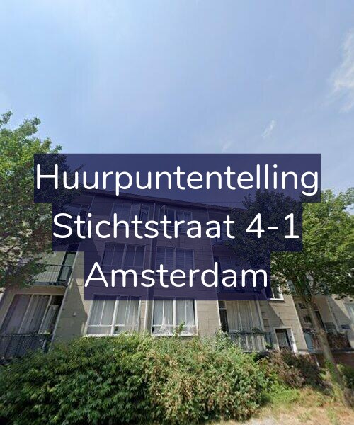 Foto gevel Huurpuntentelling voor Stichtstraat 4-1, Amsterdam