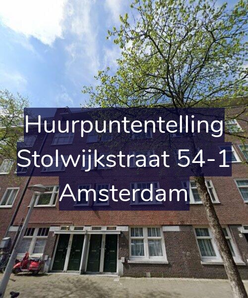 Foto gevel Huurpuntentelling voor Stolwijkstraat 54-1, Amsterdam