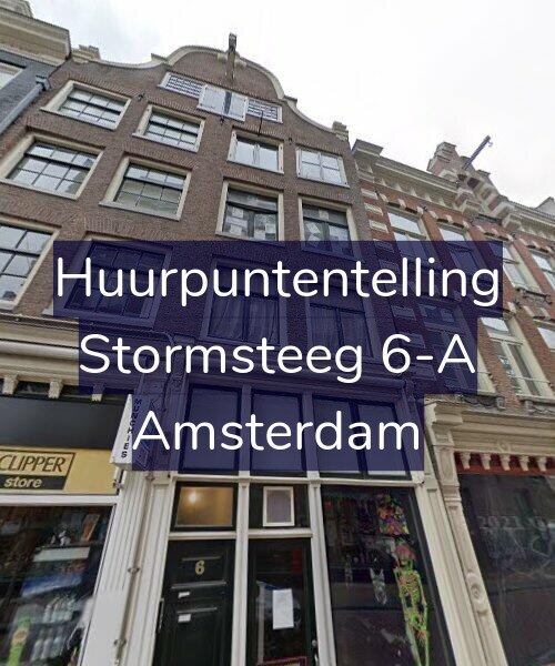 Foto gevel Huurpuntentelling voor Stormsteeg 6-A, Amsterdam