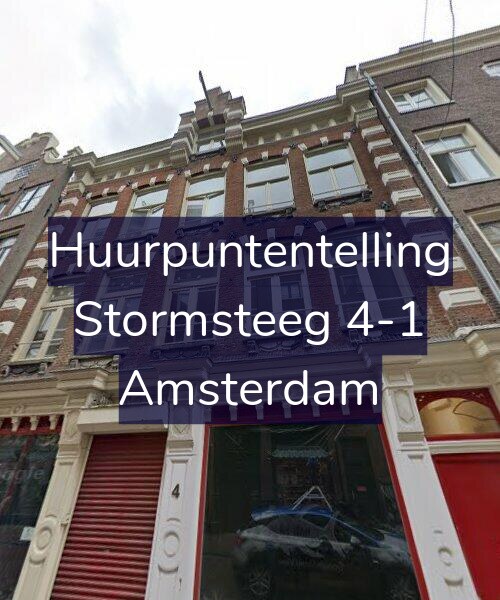 Foto gevel Huurpuntentelling voor Stormsteeg 4-1, Amsterdam