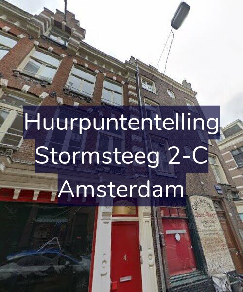 Foto gevel Huurpuntentelling voor Stormsteeg 2-C, Amsterdam