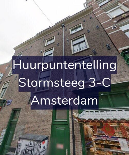 Foto gevel Huurpuntentelling voor Stormsteeg 3-C, Amsterdam