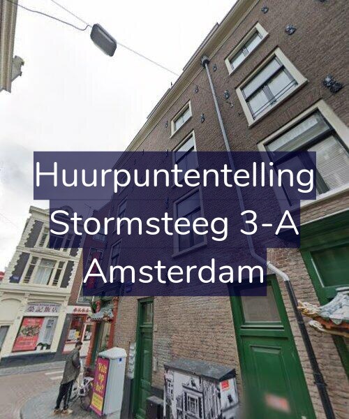 Foto gevel Huurpuntentelling voor Stormsteeg 3-A, Amsterdam