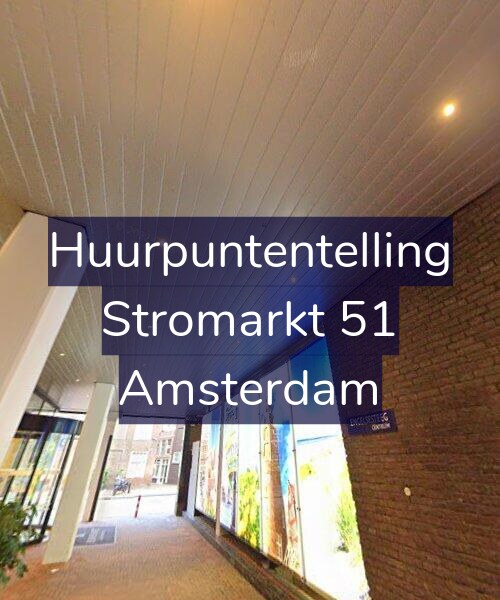 Foto gevel Huurpuntentelling voor Stromarkt 51, Amsterdam