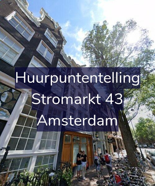 Foto gevel Huurpuntentelling voor Stromarkt 43, Amsterdam
