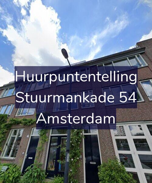 Foto gevel Huurpuntentelling voor Stuurmankade 54, Amsterdam