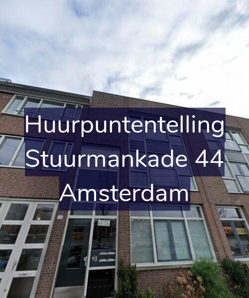 Foto gevel Huurpuntentelling voor Stuurmankade 44, Amsterdam