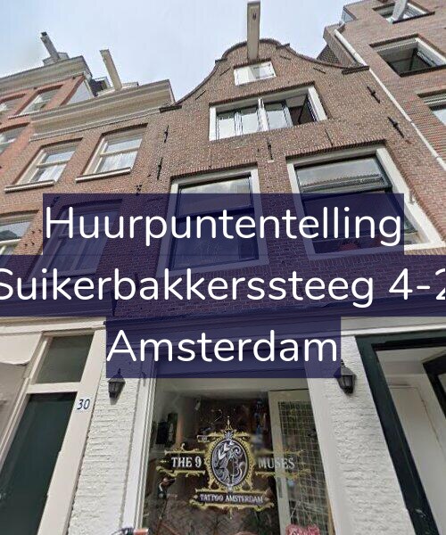 Foto gevel Huurpuntentelling voor Suikerbakkerssteeg 4-2, Amsterdam
