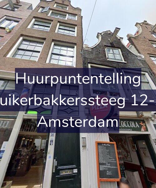 Foto gevel Huurpuntentelling voor Suikerbakkerssteeg 12-A, Amsterdam