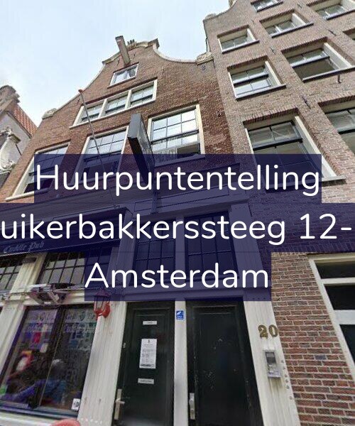 Foto gevel Huurpuntentelling voor Suikerbakkerssteeg 12-B, Amsterdam