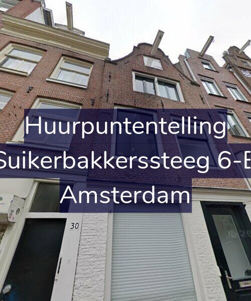 Foto gevel Huurpuntentelling voor Suikerbakkerssteeg 6-B, Amsterdam