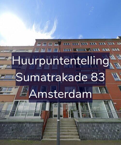 Foto gevel Huurpuntentelling voor Sumatrakade 83, Amsterdam