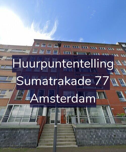 Foto gevel Huurpuntentelling voor Sumatrakade 77, Amsterdam