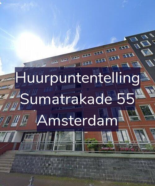 Foto gevel Huurpuntentelling voor Sumatrakade 55, Amsterdam