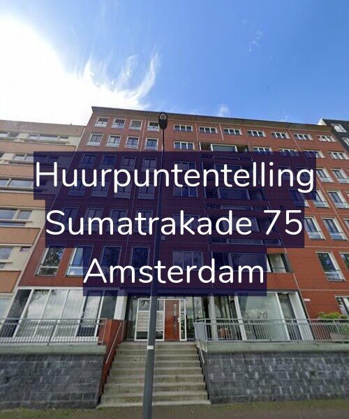 Foto gevel Huurpuntentelling voor Sumatrakade 75, Amsterdam