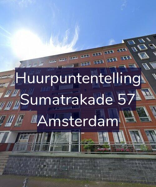 Foto gevel Huurpuntentelling voor Sumatrakade 57, Amsterdam