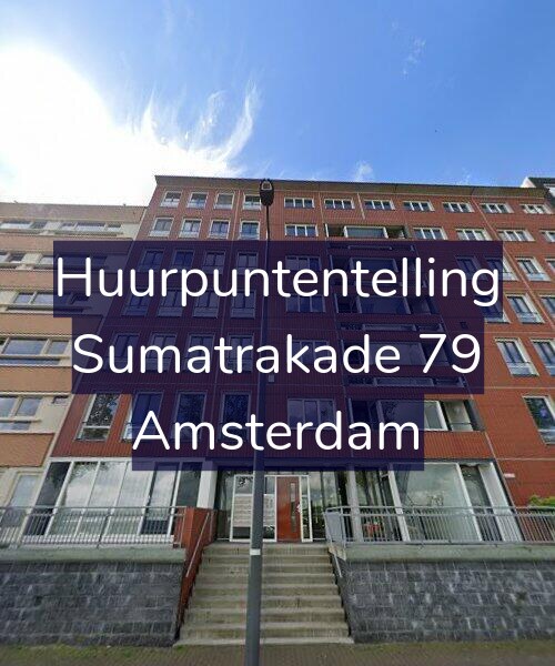 Foto gevel Huurpuntentelling voor Sumatrakade 79, Amsterdam