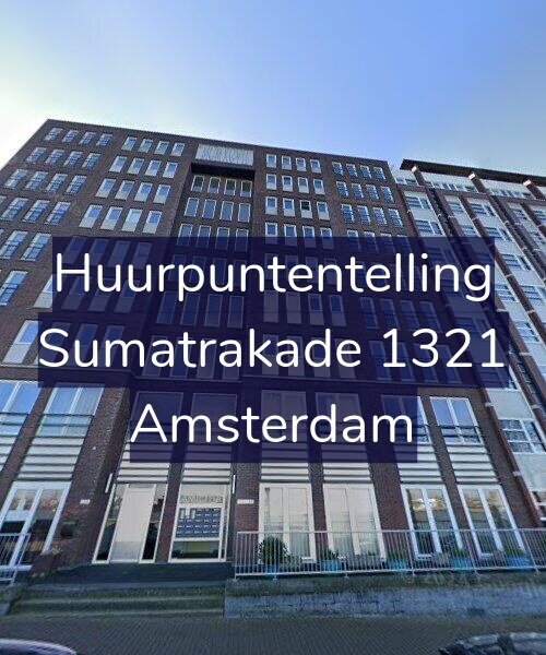 Foto gevel Huurpuntentelling voor Sumatrakade 1321, Amsterdam