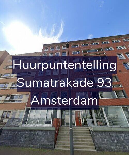Foto gevel Huurpuntentelling voor Sumatrakade 93, Amsterdam