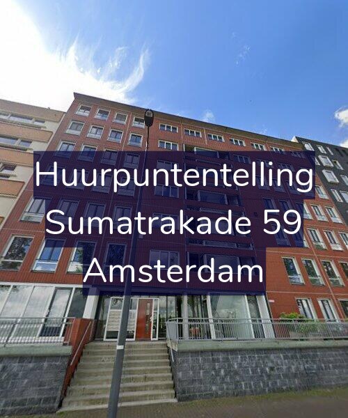 Foto gevel Huurpuntentelling voor Sumatrakade 59, Amsterdam