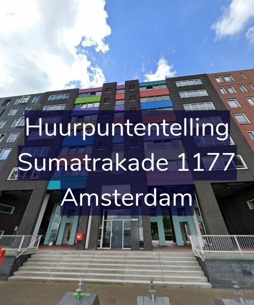 Foto gevel Huurpuntentelling voor Sumatrakade 1177, Amsterdam