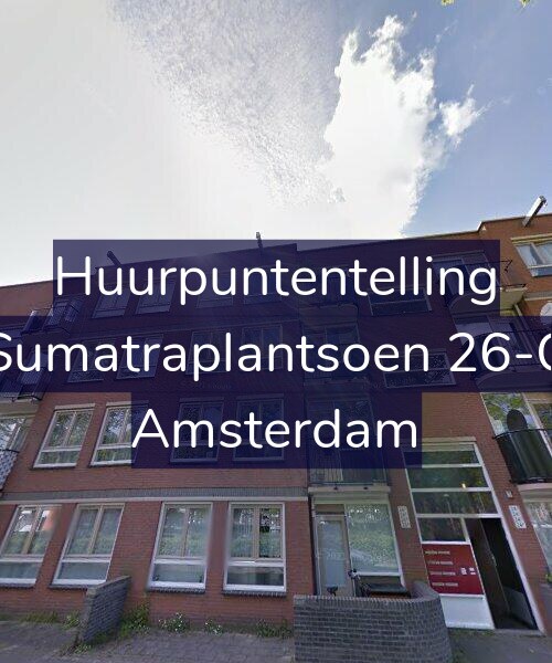 Foto gevel Huurpuntentelling voor Sumatraplantsoen 26-C, Amsterdam