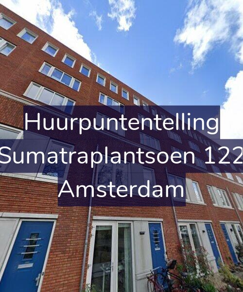 Foto gevel Huurpuntentelling voor Sumatraplantsoen 122, Amsterdam