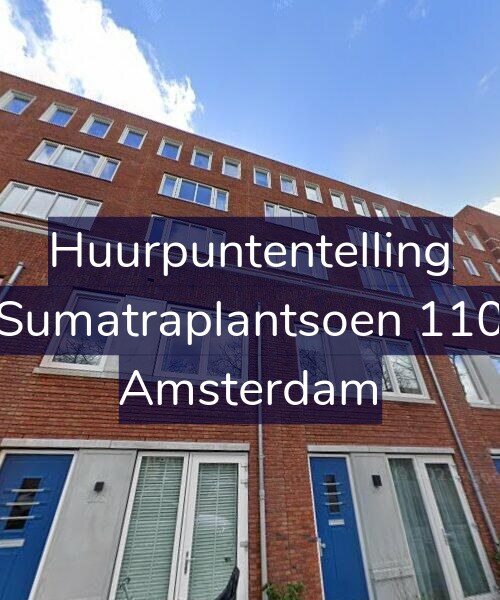Foto gevel Huurpuntentelling voor Sumatraplantsoen 110, Amsterdam