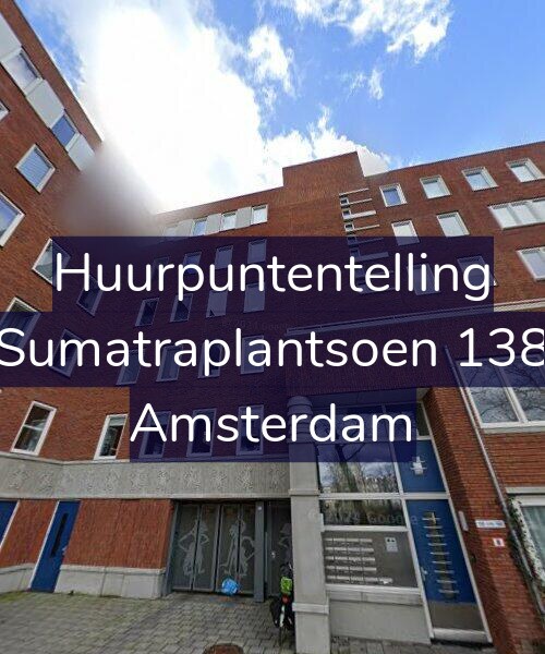 Foto gevel Huurpuntentelling voor Sumatraplantsoen 138, Amsterdam