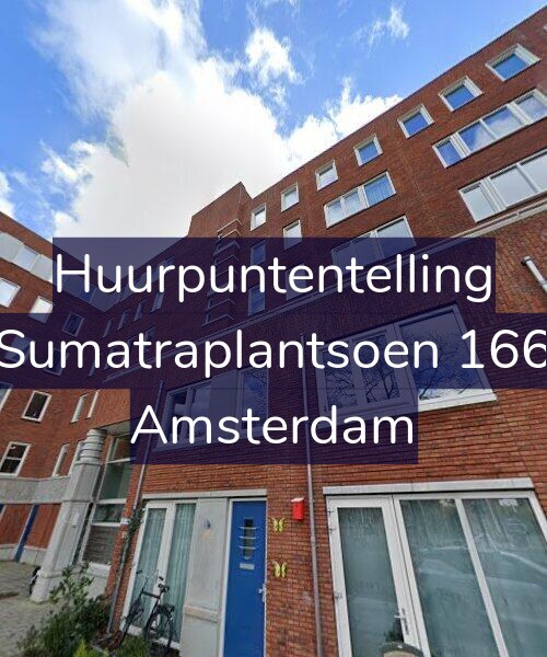 Foto gevel Huurpuntentelling voor Sumatraplantsoen 166, Amsterdam