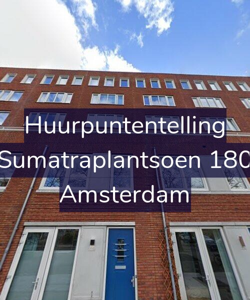 Foto gevel Huurpuntentelling voor Sumatraplantsoen 180, Amsterdam