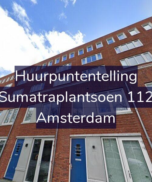 Foto gevel Huurpuntentelling voor Sumatraplantsoen 112, Amsterdam