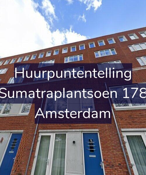Foto gevel Huurpuntentelling voor Sumatraplantsoen 178, Amsterdam