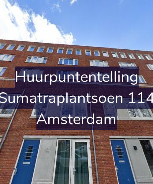 Foto gevel Huurpuntentelling voor Sumatraplantsoen 114, Amsterdam