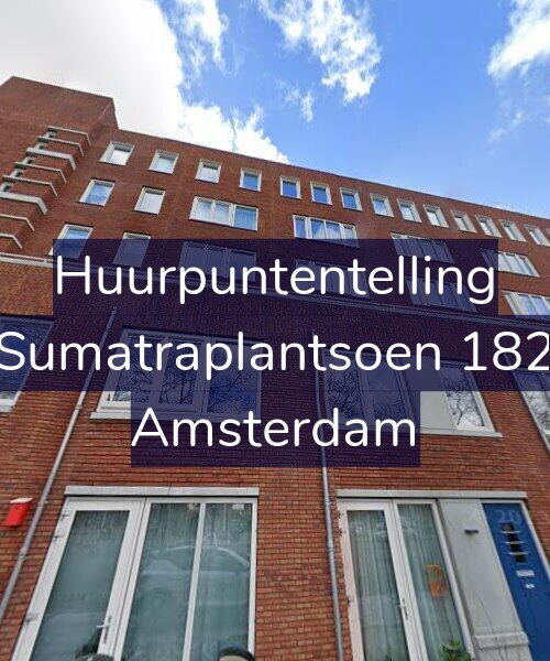 Foto gevel Huurpuntentelling voor Sumatraplantsoen 182, Amsterdam