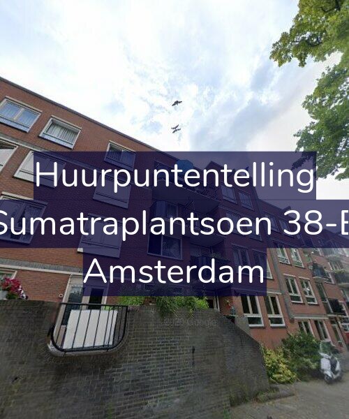 Foto gevel Huurpuntentelling voor Sumatraplantsoen 38-B, Amsterdam