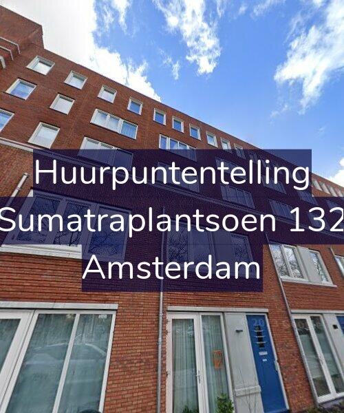 Foto gevel Huurpuntentelling voor Sumatraplantsoen 132, Amsterdam