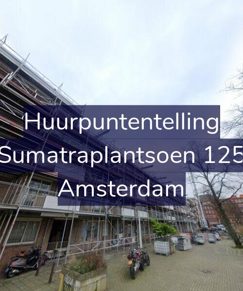 Foto gevel Huurpuntentelling voor Sumatraplantsoen 125, Amsterdam