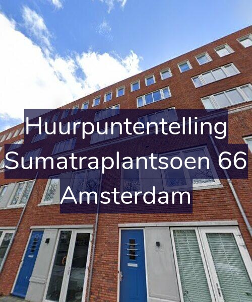 Foto gevel Huurpuntentelling voor Sumatraplantsoen 66, Amsterdam