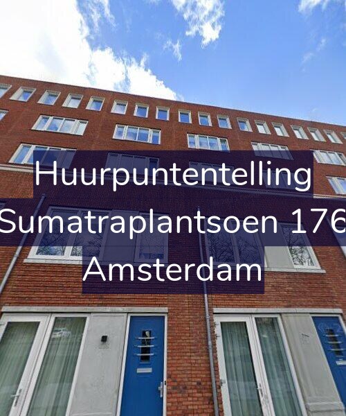 Foto gevel Huurpuntentelling voor Sumatraplantsoen 176, Amsterdam