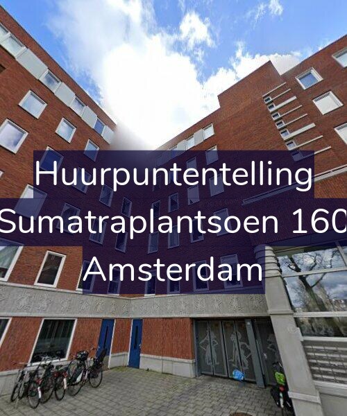 Foto gevel Huurpuntentelling voor Sumatraplantsoen 160, Amsterdam