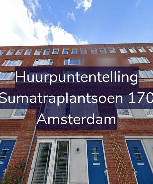 Foto gevel Huurpuntentelling voor Sumatraplantsoen 170, Amsterdam