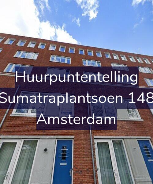 Foto gevel Huurpuntentelling voor Sumatraplantsoen 148, Amsterdam