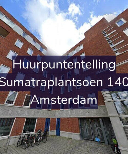 Foto gevel Huurpuntentelling voor Sumatraplantsoen 140, Amsterdam