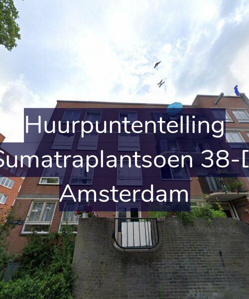 Foto gevel Huurpuntentelling voor Sumatraplantsoen 38-D, Amsterdam