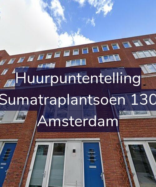 Foto gevel Huurpuntentelling voor Sumatraplantsoen 130, Amsterdam